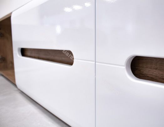 Стол туалетный "Наоми" СТ-04 Белый глянец/Дуб каньон