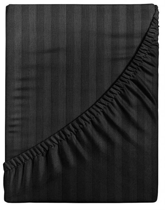 Простыня Verossa Stripe на резинке BLACK 140х200 730587