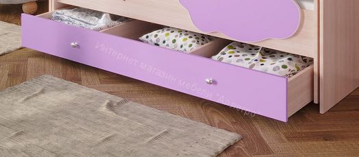 Ящик для кровати "Радуга" (Матрешка) 190 млечный дуб/ирис