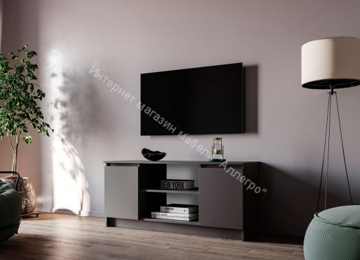 Тумба под ТВ "Мори" МТВ1200.1 2 двери Графит