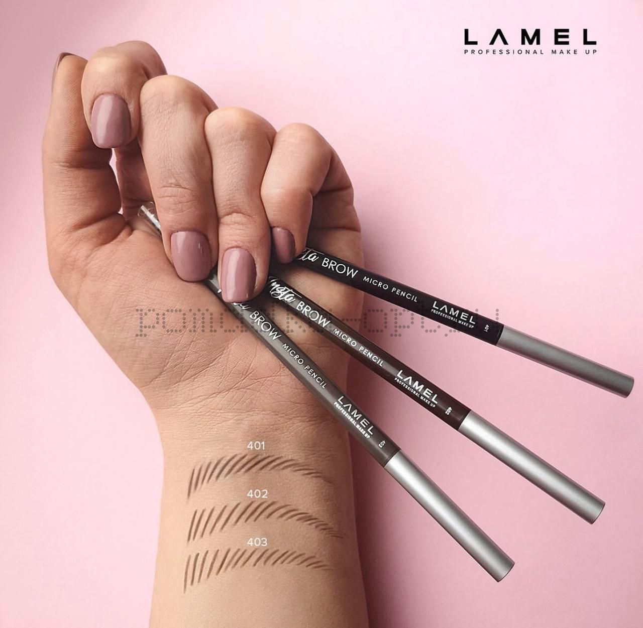 Карандаш для бровей Lamel Insta Micro Brow Pencil 401,402,403