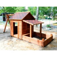 Домик дерево №7 с песочницей и качелями