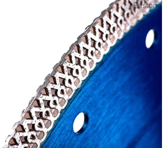 Диск алмазный Hilberg отрезной Турбо Ультратонкий Х-тип (керамогранит, твердая керамика) 250мм/25,4/22,23мм (HM407)