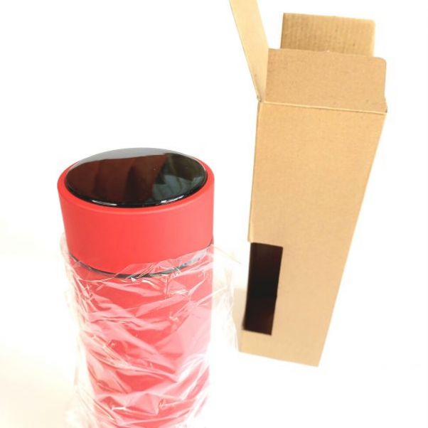 Термос Confident Soft Led красный