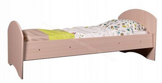 Кровать Мозаика 800*1900 на щитах (без ящиков, без бортиков), млечный дуб