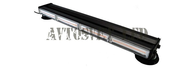 Балка двух сторонняя светодиодная, стробоскоп АH-59COB желтая (оранжевая), длинна 59 см