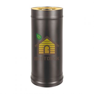 Сэндвич-труба BLACK (AISI 430/0,5мм + Оц.)  L-0,5м