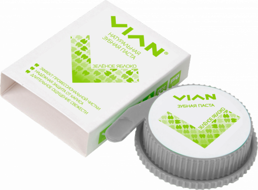 Концентрированная зубная паста VIAN "ЗЕЛЁНОЕ ЯБЛОКО", 25 г