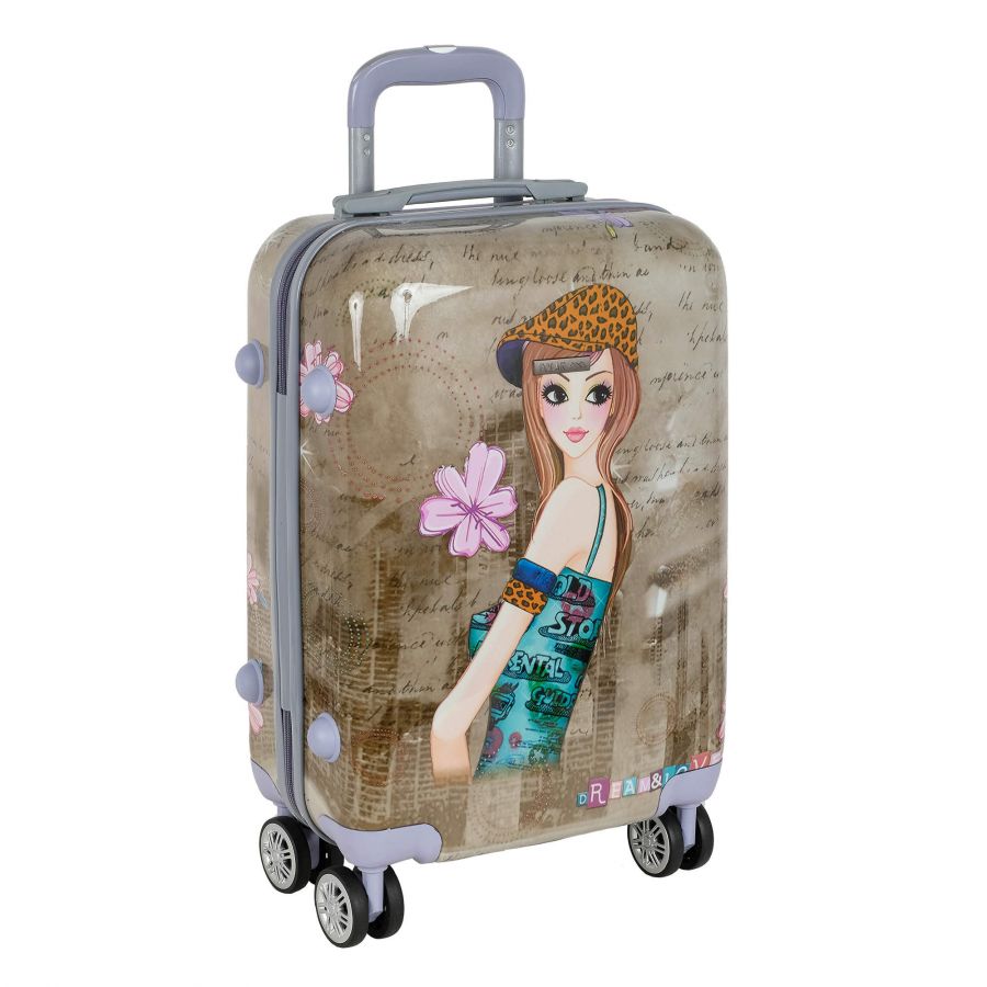 Чемодан ABS малый РА053(2-ой) 20" (Бежевый) POLAR S-4615005320235