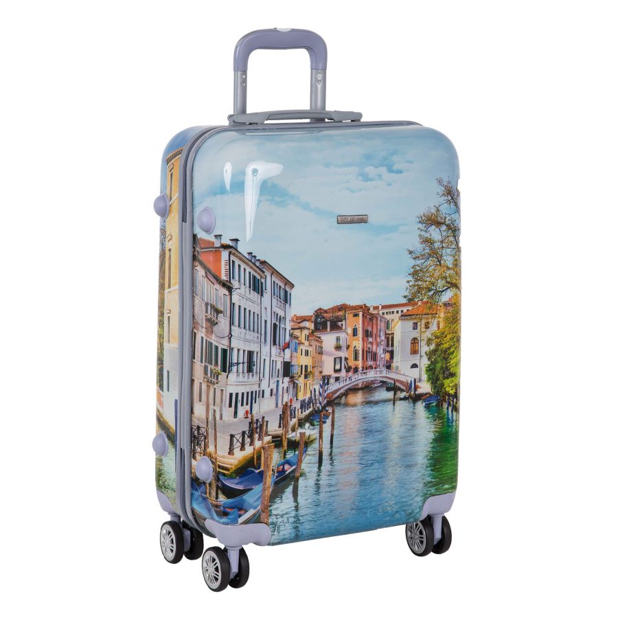 Чемодан ABS средний РА055(2-ой) 24" (Голубой) POLAR S-4615005524107