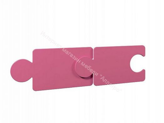 Кровать Мозаика 800*1900 на ламелях с ящиками и бортиками, млечный дуб/розовый