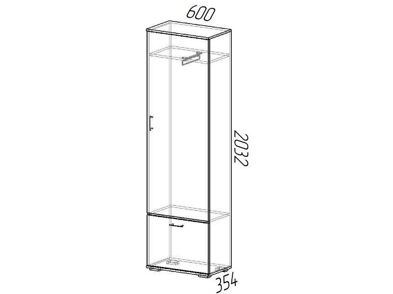 Шкаф Ника  ШП600