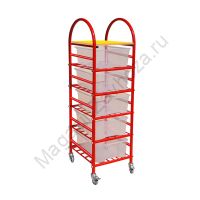 СТЕЛЛАЖНАЯ ВЫДВИЖНАЯ СИСТЕМА ХРАНЕНИЯ 1 - 5 КОНТЕЙНЕРОВ