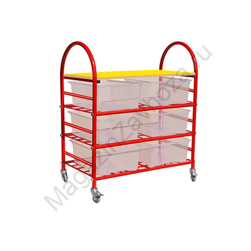 СТЕЛЛАЖНАЯ ВЫДВИЖНАЯ СИСТЕМА ХРАНЕНИЯ 2 - 6 КОНТЕЙНЕРОВ