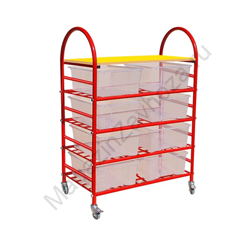 СТЕЛЛАЖНАЯ ВЫДВИЖНАЯ СИСТЕМА ХРАНЕНИЯ 2 - 8 КОНТЕЙНЕРОВ