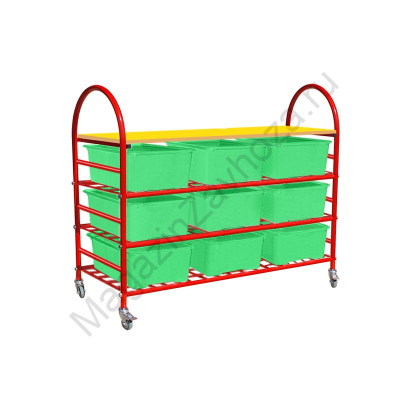 СТЕЛЛАЖНАЯ ВЫДВИЖНАЯ СИСТЕМА ХРАНЕНИЯ 4 - 9 КОНТЕЙНЕРОВ