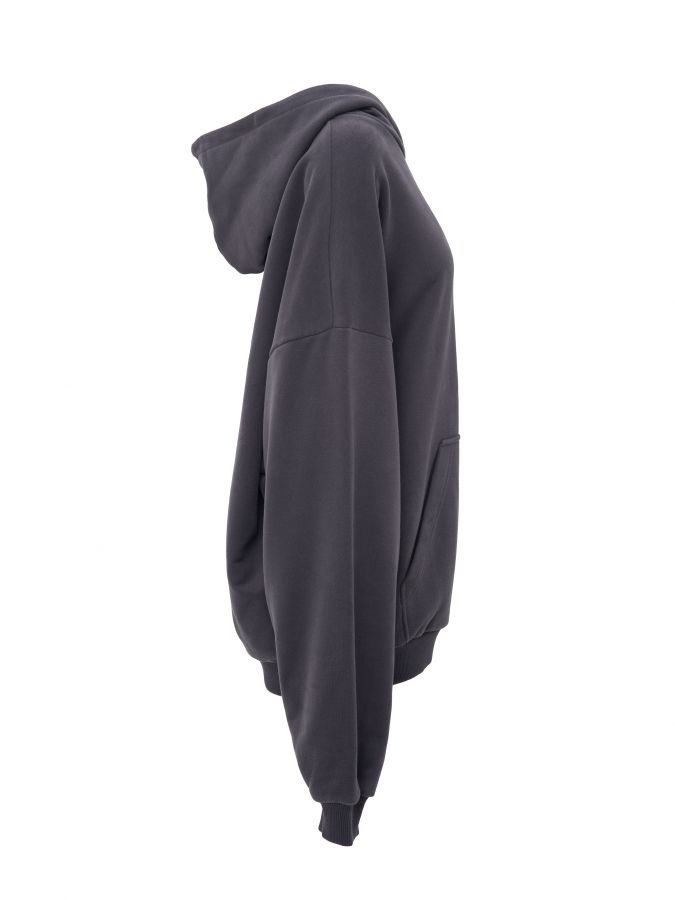 Худи оверсайз в цвете графит