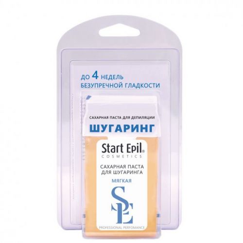 "Start Epil" Набор для шугаринга (сахарная паста в картридже "Мягкая", 100 г + бумажные полоски для депиляции)