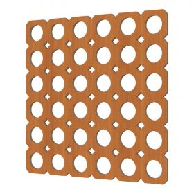 Перфорированная Панель Cosca Цирко ХДФ Вишня В2790хШ1020 мм / Коска.