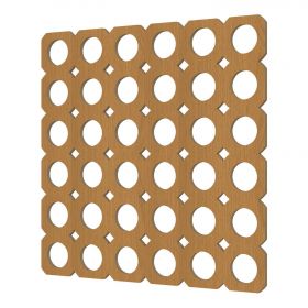 Перфорированная Панель Cosca Цирко ХДФ Дуб В1030хШ695 мм / Коска.