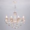 Люстр с Хрусталем Eurosvet 3305/12 Белая с Золотом, Металл / Евросвет.