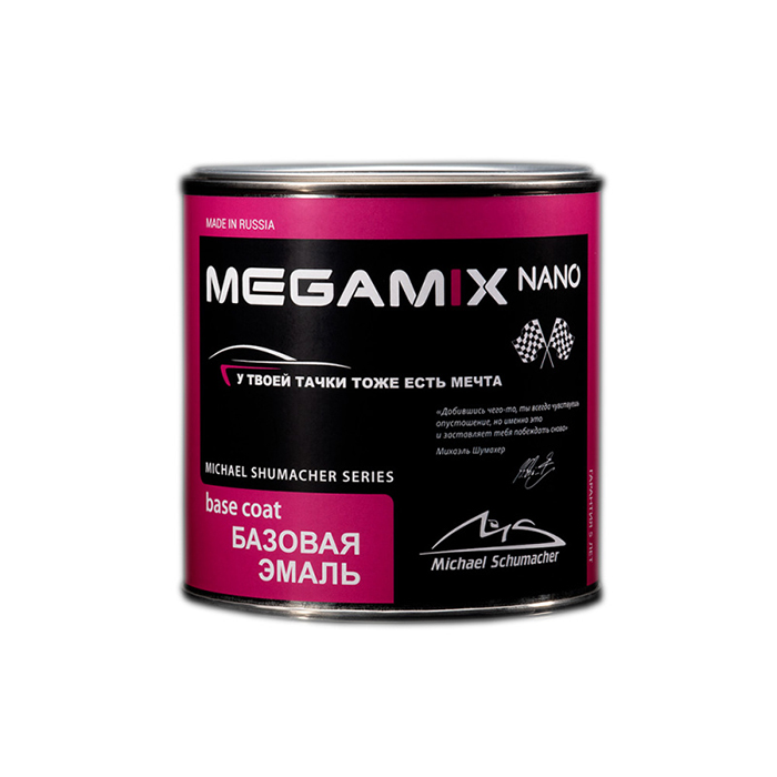 MegaMix Эмаль металлик, название цвета "95U DoveSilver, Daewoo", объем 850мл.