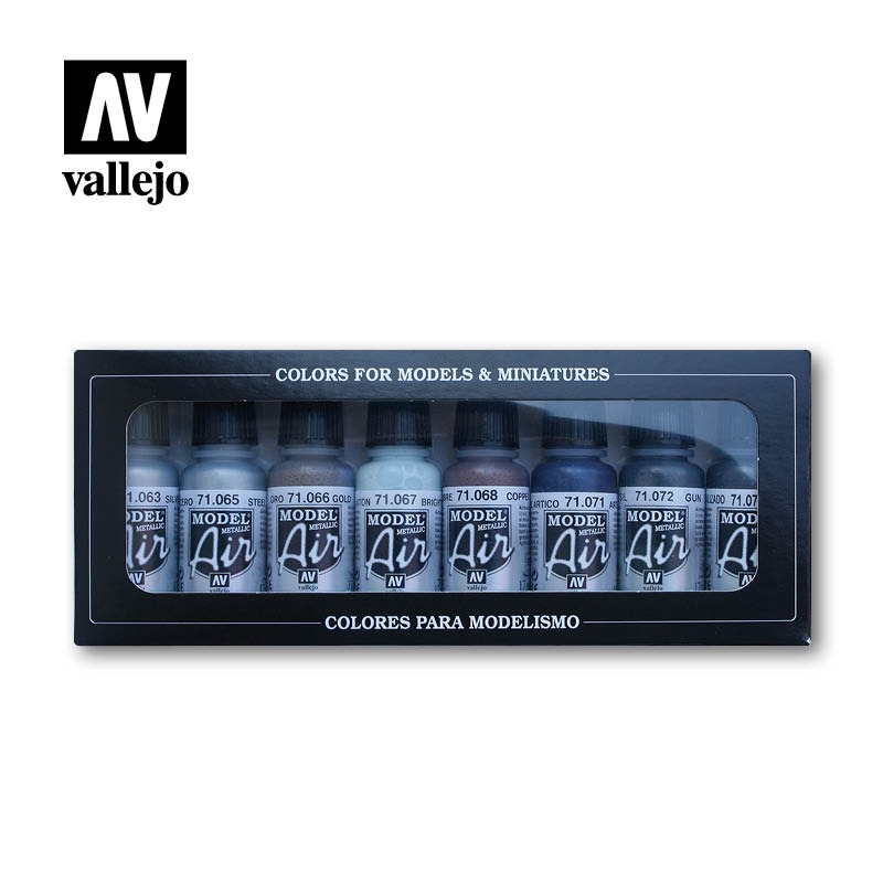 Набор красок Vallejo - Metallic Colors (8 красок по 17 мл)