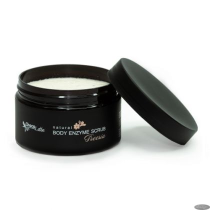 ТМ ChocoLatte Cкраб для тела FREESIA сахарно-солевой с энзимами и фруктовыми кислотами, 300 г