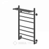 Полотенцесушитель Ника WAY II-80/50 U с Полкой Черный Матовый