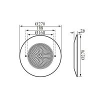 Прожектор светодиодный AquaViva HJ-WM-SS270FG, 441led 35W NW White (AISI-316) Композит