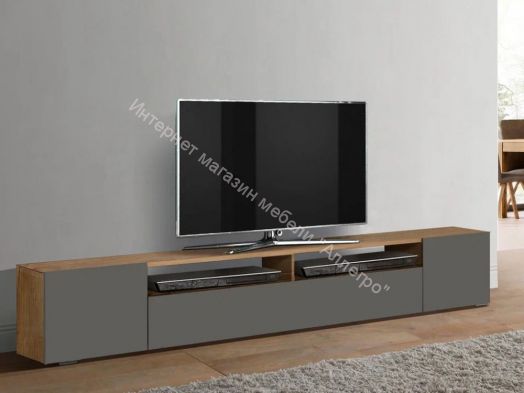 Тумба Прага 2130 мм, Таксония/Диамант серый