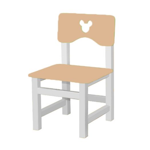 РК-54.1 Стул МДФ нерегулируемый С ФРЕЗЕРОВКОЙ "Светло-коричневый"