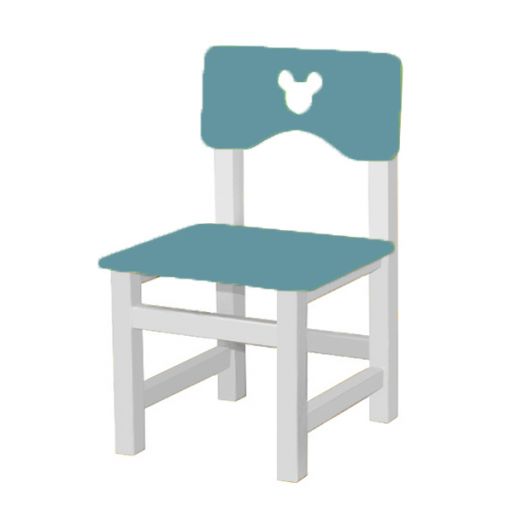 РК-54.1 Стул МДФ нерегулируемый С ФРЕЗЕРОВКОЙ "Лазурно-серый"