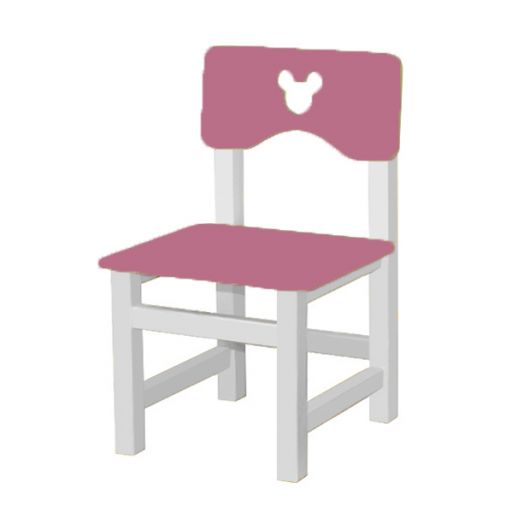 РК-54.1 Стул МДФ нерегулируемый С ФРЕЗЕРОВКОЙ "Королевский розовый"