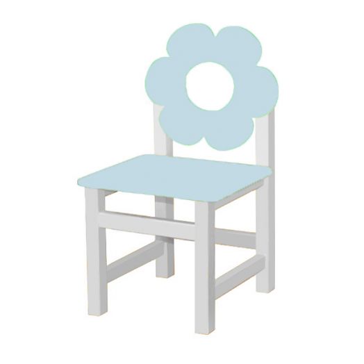 РК-54.2 Стул МДФ нерегулируемый  "Цветок голубой иней"