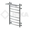 Полотенцесушитель Ника ЛД (Г) ВП-80/40/46 с Полочкой Водяной с Боковым Подключением.