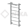Полотенцесушитель Ника ЛВ ВП-100/50/56 с Полочкой Водяной с Боковым Подключением.