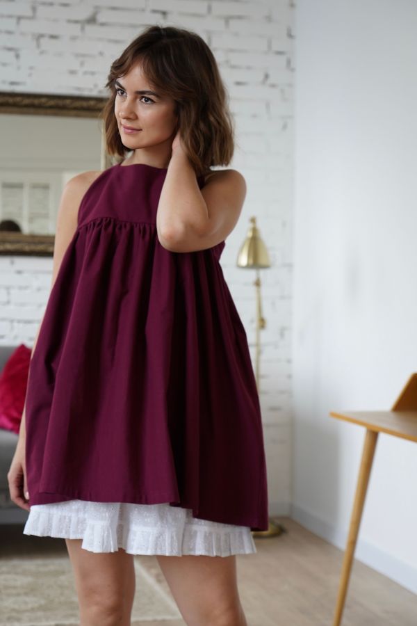 Подъюбник из хлопкового шитья