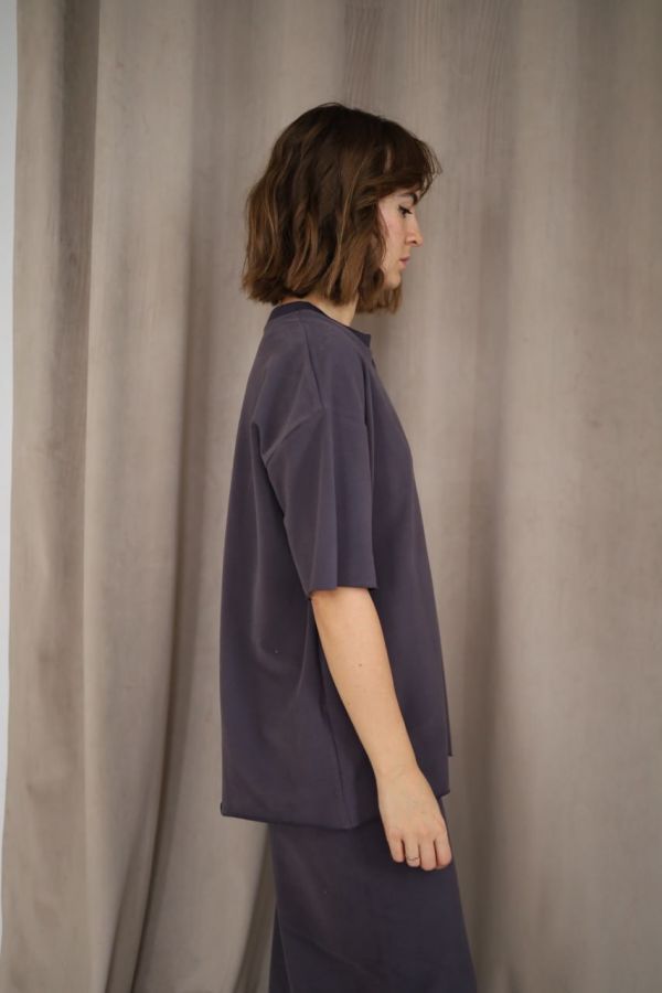 Футболка оверсайз графит