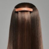 Balmain Hair Couture Заколка-автомат Ривьера L Riviera Barrette Cognac Large