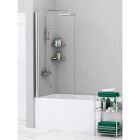 Стеклянная шторка на ванну, распашная, одностворчатая Berkel 48P01-80 WasserKRAFT