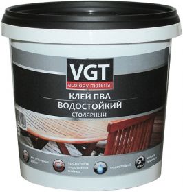 Клей ПВА Столярный VGT 1кг Водостойкий / ВГТ Столярный.*