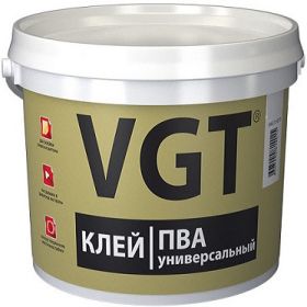 Клей ПВА Универсальный VGT 1кг для Всех Типов Работ / ВГТ Универсальный.