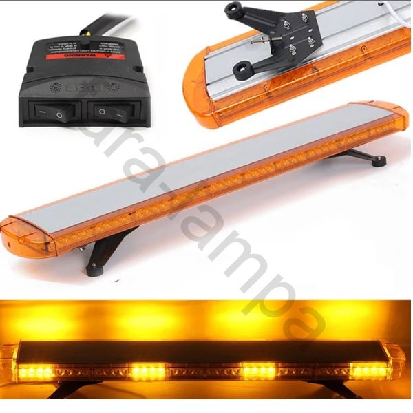 Проблесковая балка-панель оранжевого цвета