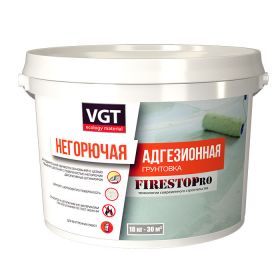 Грунтовка Адгезионная Негорючая VGT Firestop Pro 25кг для Внутренних Работ / ВГТ.