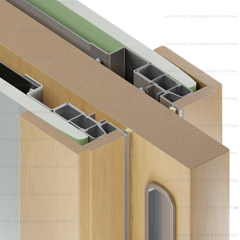 Пенал PenalBox Single-LUX для раздвижной двери с наличниками (полотно от 2401 до 2700 мм)