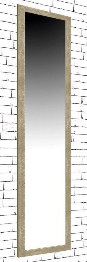 Зеркало в раме на стену для дома офиса салона красоты настенное Beige sea bottom 45х169 см бежевое