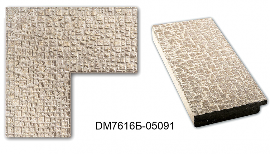 Зеркало в раме на стену для макияжа настенное в ванную прихожую коридор Textured beige 52х52 бежевое