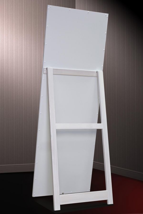 Зеркало напольное в раме на деревянной подставке в рост для дома салона офиса Grace Steel 60х174