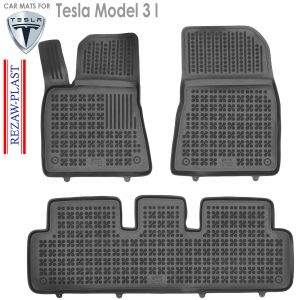 Коврики салона Tesla Model 3 I Rezaw Plast (Польша) - арт 204002